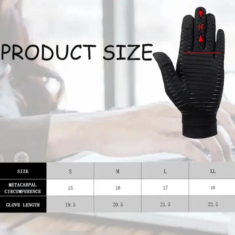 Factory Direct Copper Arthritis Compression Gloves For Hand Pain Relief