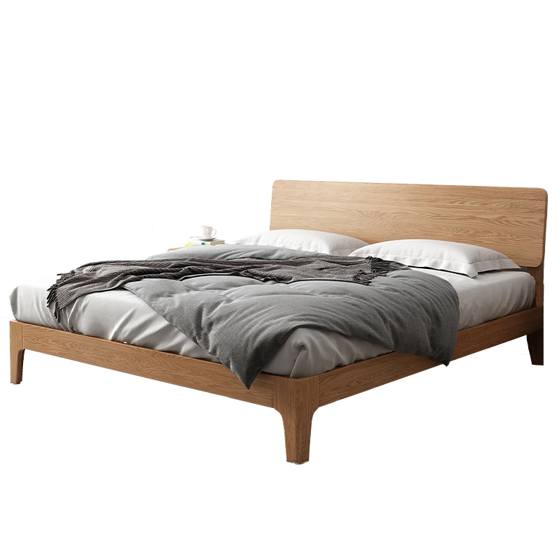 product-BoomDear Wood-2020 simple wood single bed with charging hole Oak wood sleeping bed general u