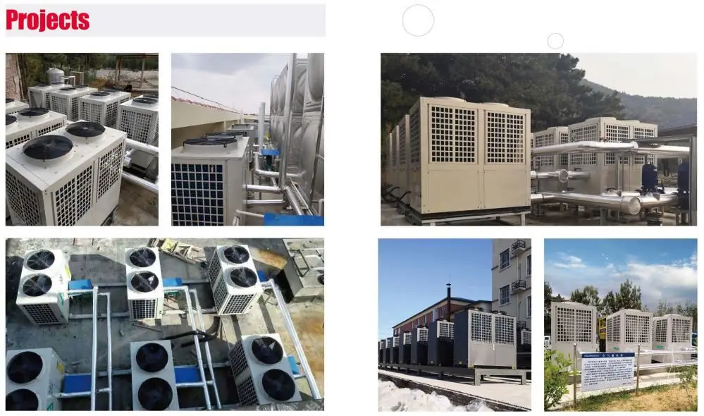 China Manufacturer -12 degrees with COP 2.64 EVI DC Inverter Heating Cooling Air to Water Heat Pump for Cold Weather