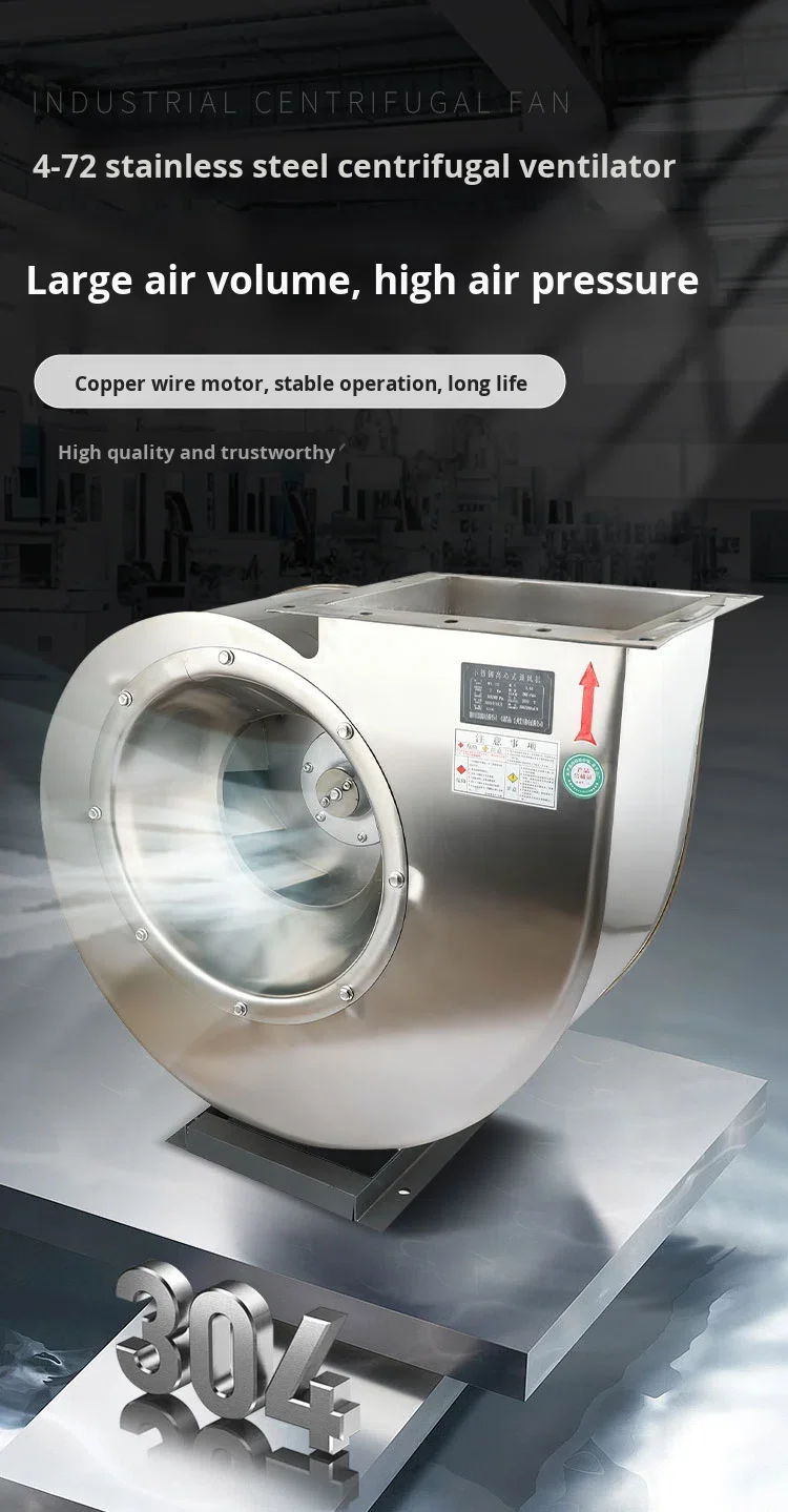 Centrifugal Fan, 304, Stainless, Steel, 4-72 - detail 2