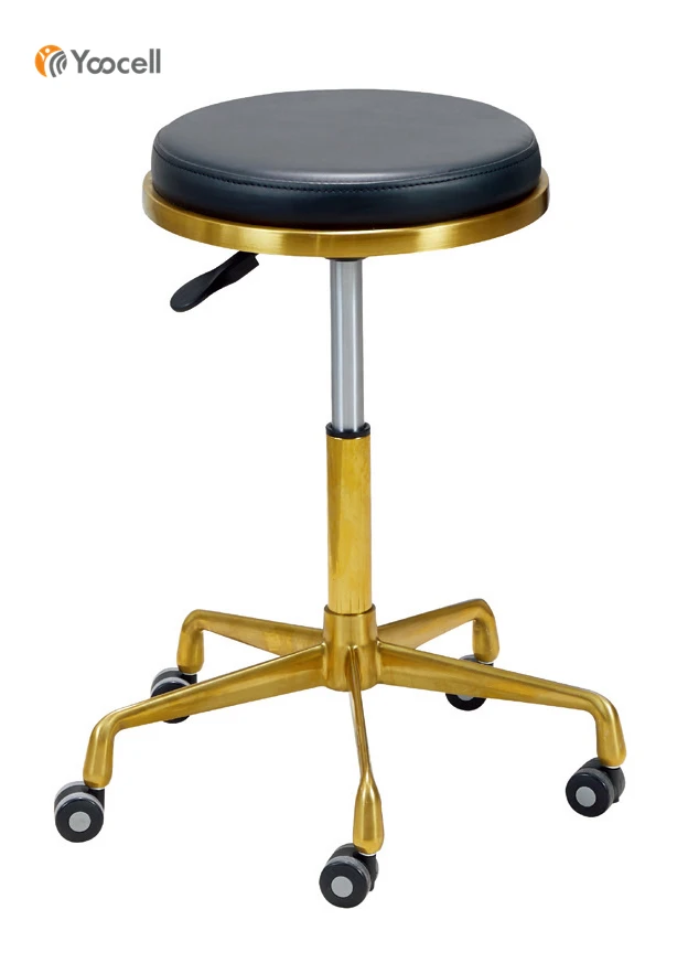 Yoocell Professional Portable Rolling Salon Stool Chair With Wheels