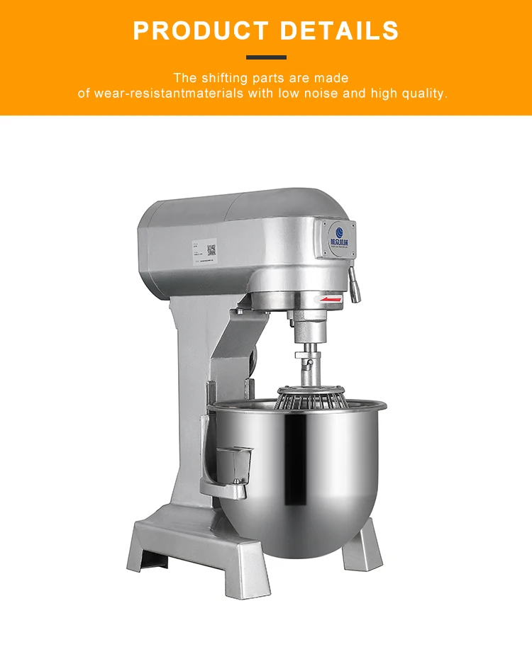 Commercial Wheat Dough Mixer Machine Wholesale Price 20l Dough Mixer