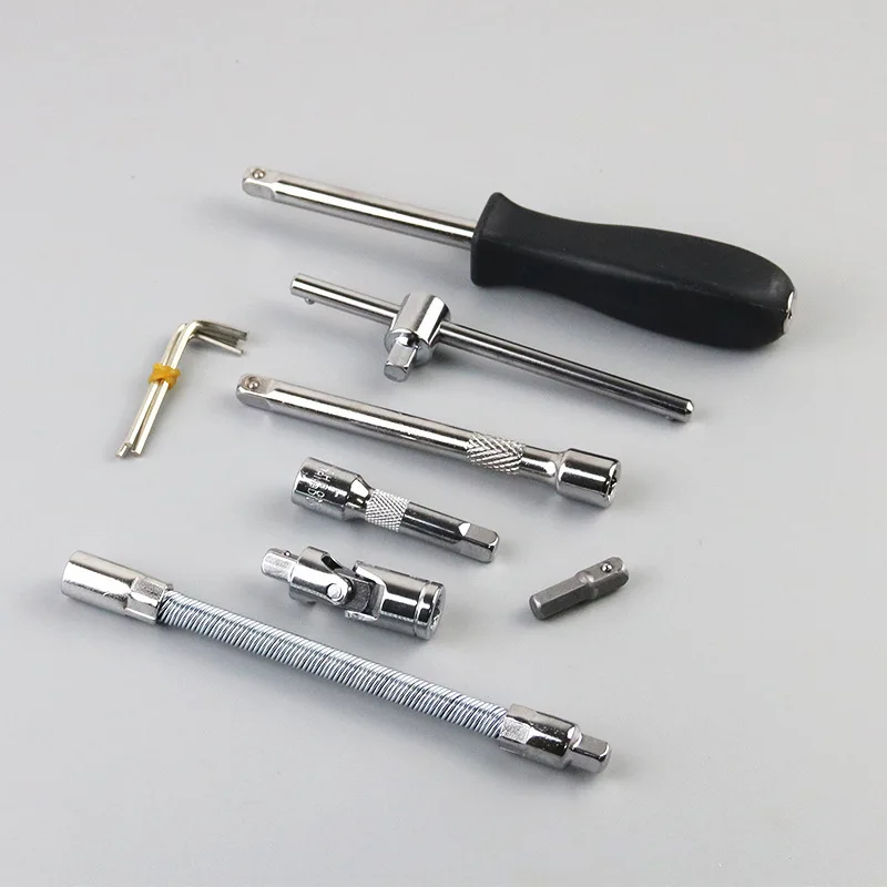 Wholesale 46-Piece Steel Hand Tools for Vehicle Repair Motorcycle & Car Home Use Ratchet Socket Wrench Combination Tool Box Case