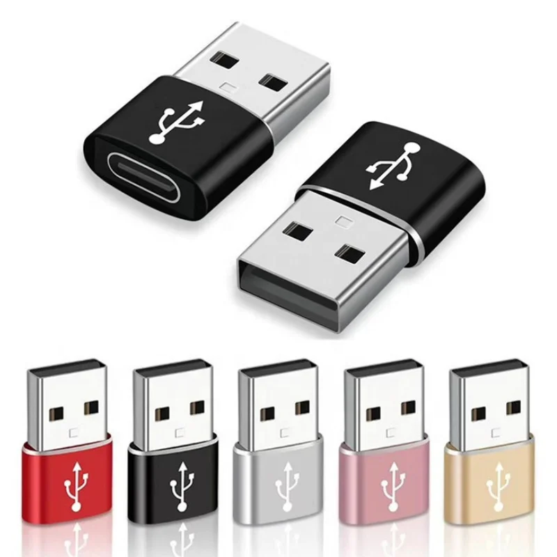 Alloy Shell USB Type A Male to USB Type C Female Connector Converter Adapter Type-c USB Standard Charging Data Transfer