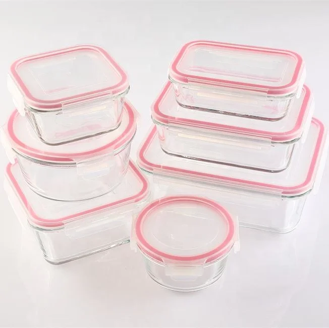 High Borosilicate Glass Food Container With Pp Lid Buy Food Storage