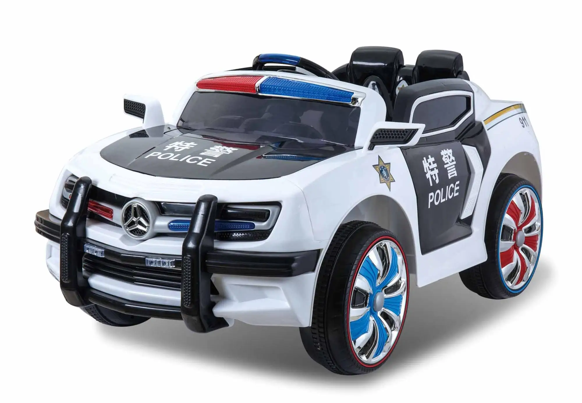 motorized police car ride on
