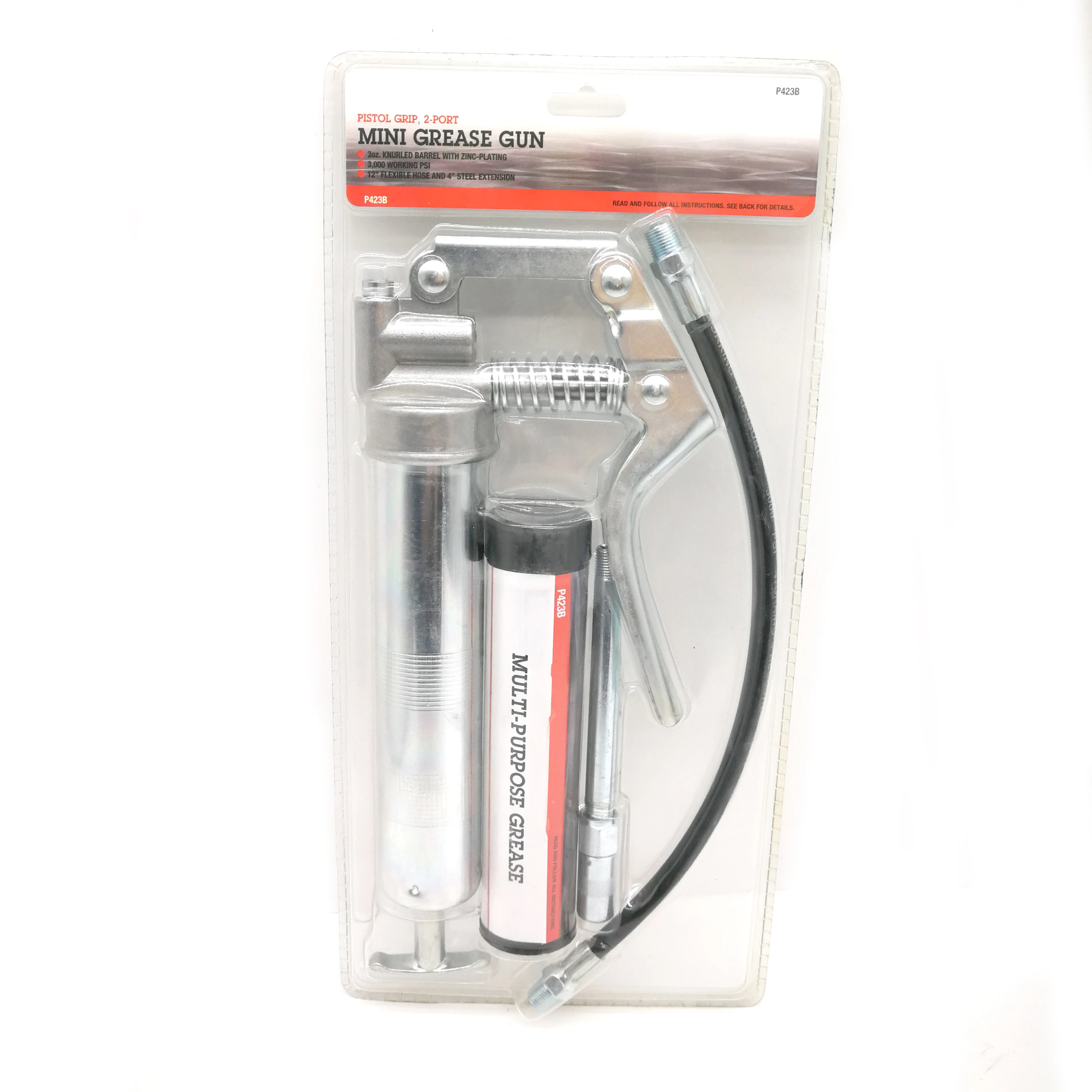 Syd999 120cc Mini Cylinder Pistol Grease Gun 3 Oz With Zinc Plated