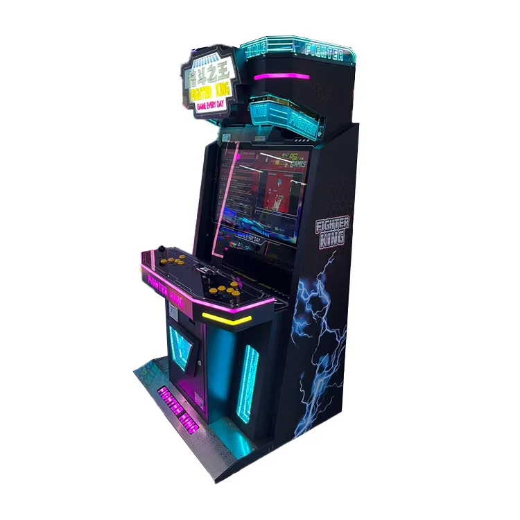 2 Player Coin-Operated Arcade Game Machine Fighter King Indoor Game for Kids Metal Cabinet in Shopping Mall manufacture