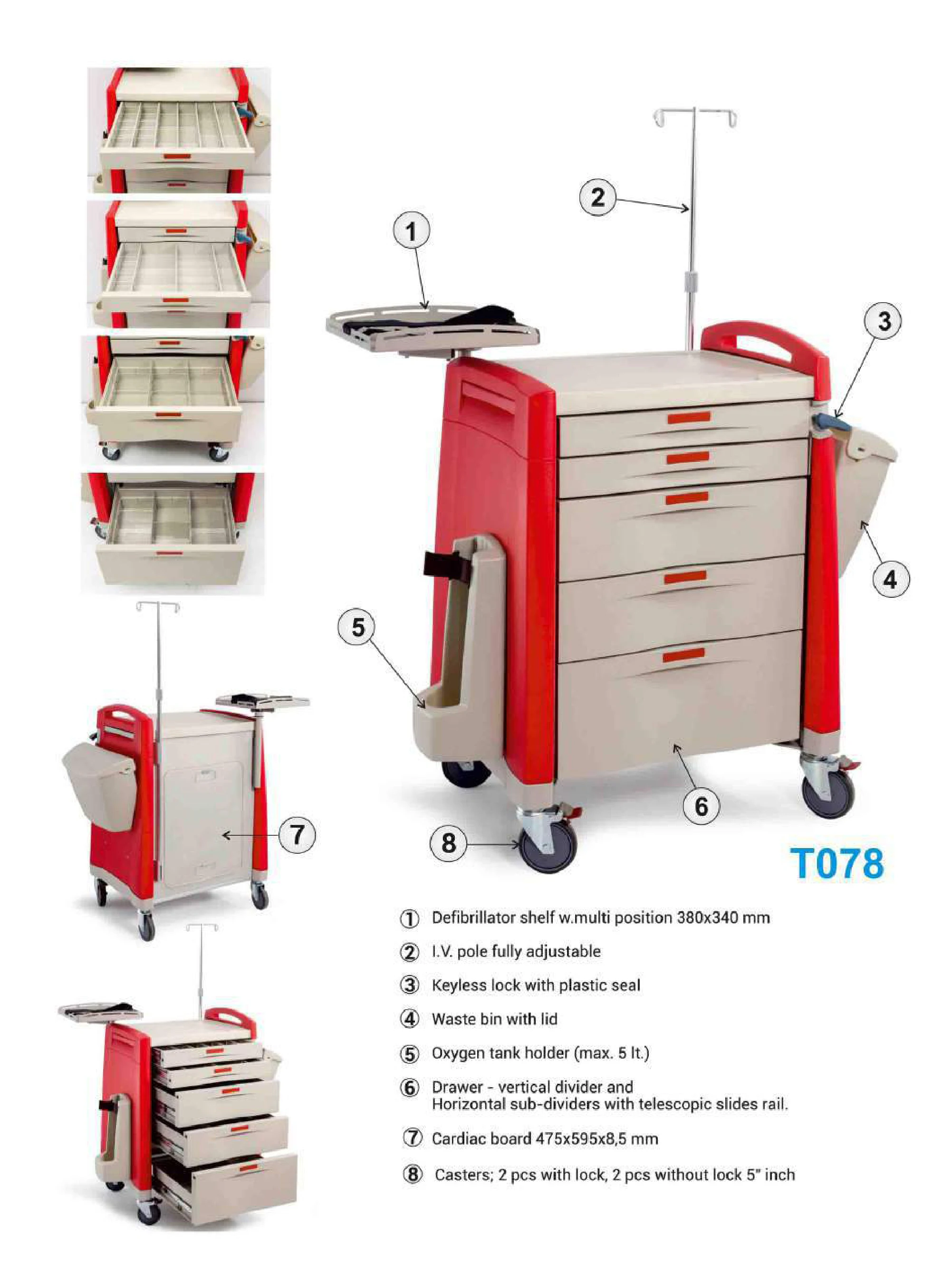 Abs Hospital Medical Emergency Trolley Buy Emergency Trolley Price