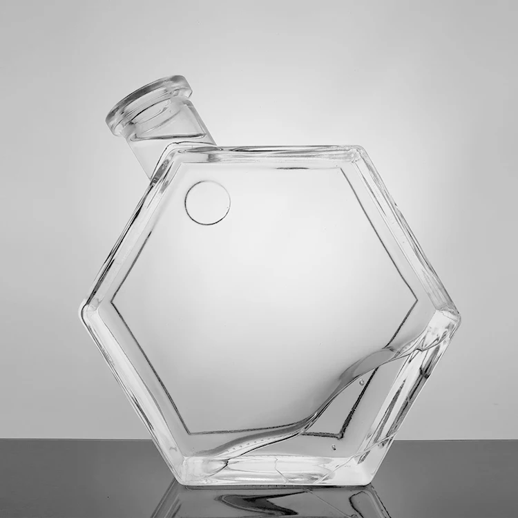 unique shape liquor glass bottle