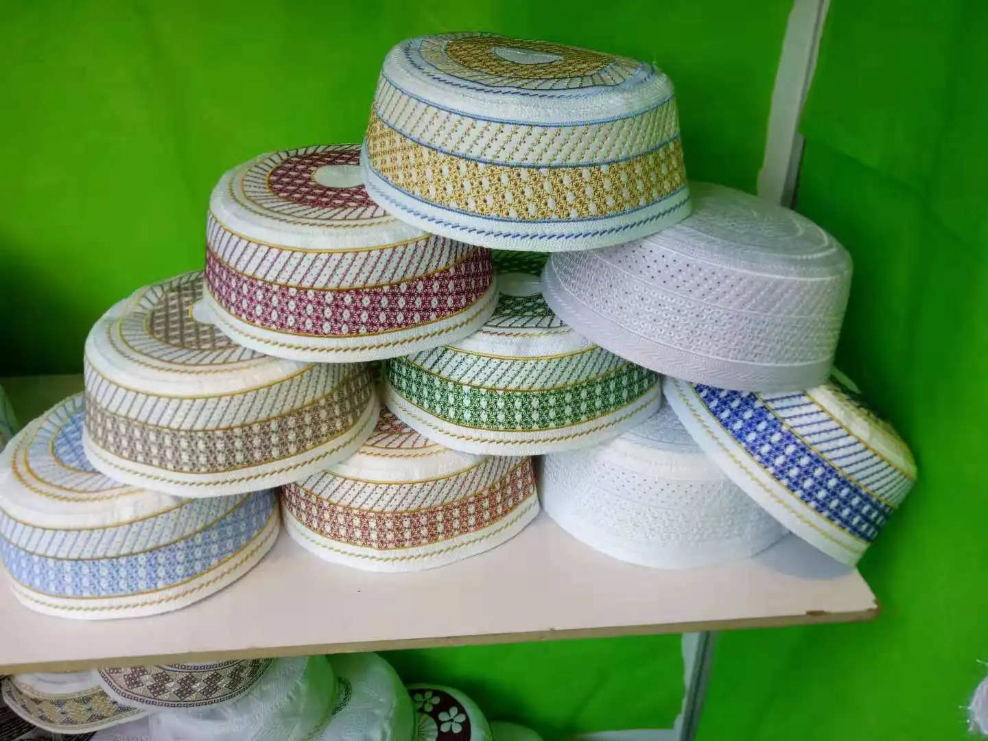 Muslim Man Embroidery Hat Prayer Cap Islamic Muslim Hat Skull Kufi