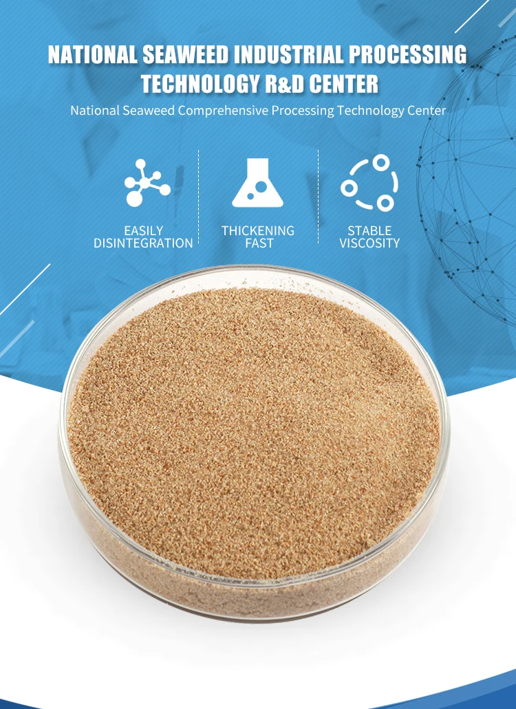 Industrial Grade Sodium Alginate with High Quality for All Kinds of Fabrics and Printings