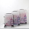 PC+ABS pattern luggage with aluminum trolley handle