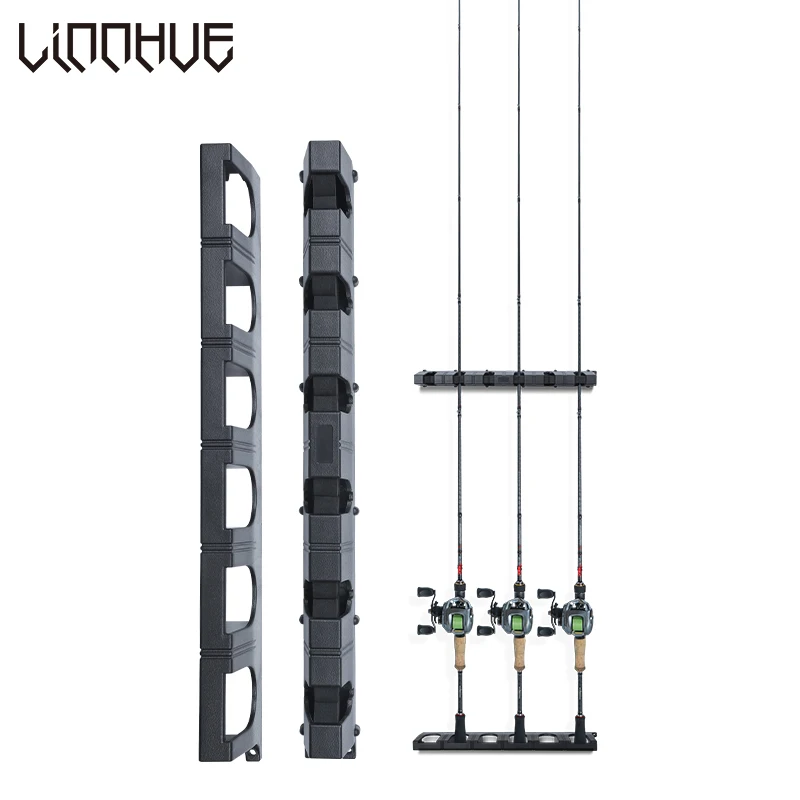 Wholesale Linnhue Fishing Rod Rack 6 Holes Abs Plastic Fishing Pole