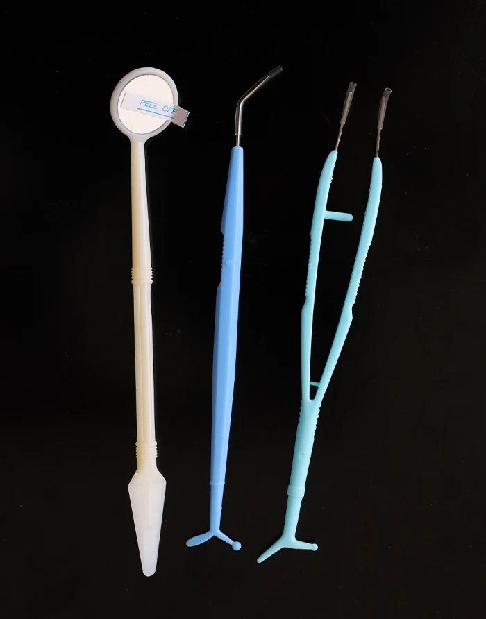 Lyu0302610 Dental Instrument Kit With Mouth Mirror+tweezer+4probe
