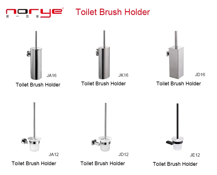 Norye bathroom round toilet brush holder bathroom accessories stainless steel 304