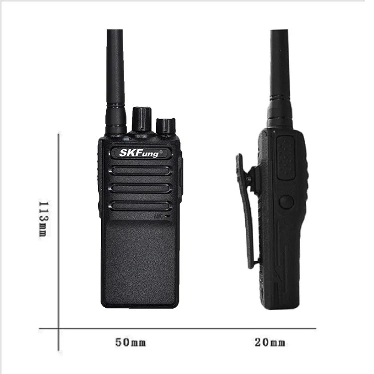 Long Range Two Way Radio Quality Walkie Talkie Waterproof 8KM Distance (Black) 24
