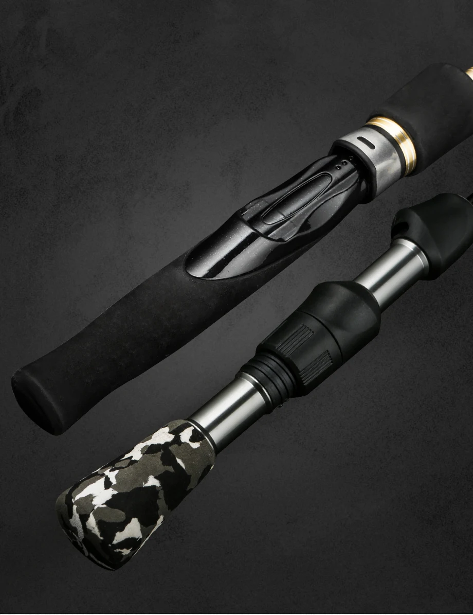 johncoo软尖/硬尖碳冬季钓竿超轻便携式冬季钓鱼竿冰钓竿钓具