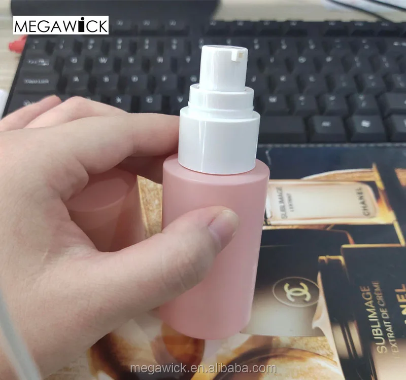 New Arrival Matt Pink Lotion Packaging Bottle,Straight Round Spray