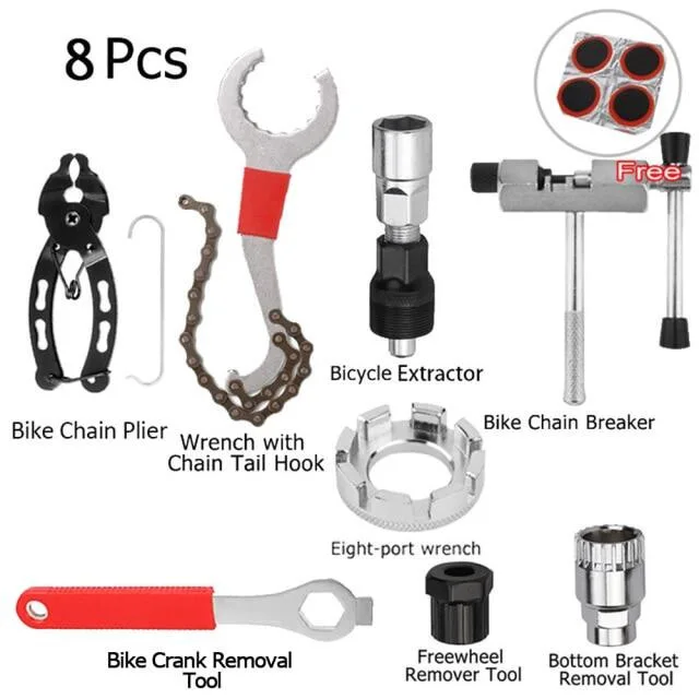 product all in one bicycle repair tool kit   crank puller bottom bracket toolmultifunctional set for home mechanics  small bike shops-18