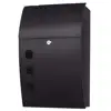 zhenzhi Wall Mounted Mailbox Large 18" Vertical Locking Drop Mail Box for Modern Houses