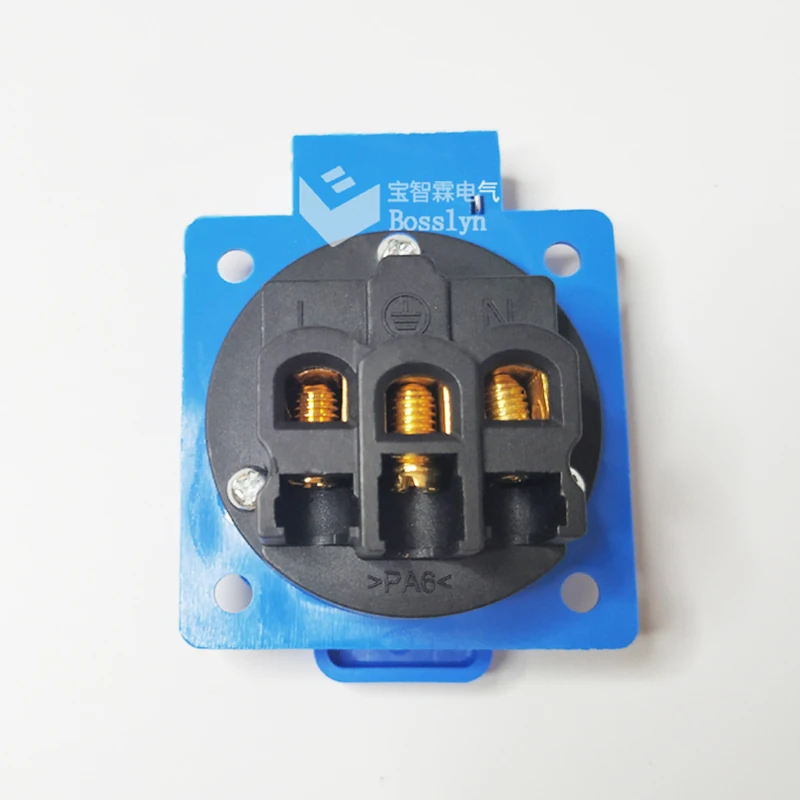 US AU Universal Waterproof Industrial Socket 10A 250V AC Power Connector Plug Electrical Socket Withcover IP44