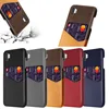 Luxury Cloth Hybrid PU Leather Card Slot case for samsung galaxy note 10, card slot case for note 10