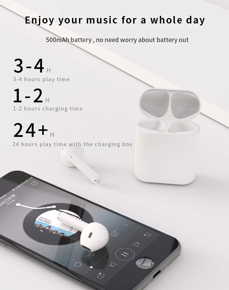 Portable TWS Wireless Bluetooths 5.0 Headset i21 i22 i28 OEM manufacture Earphones Headphones True Wireless Earbuds - ANKUX.COM