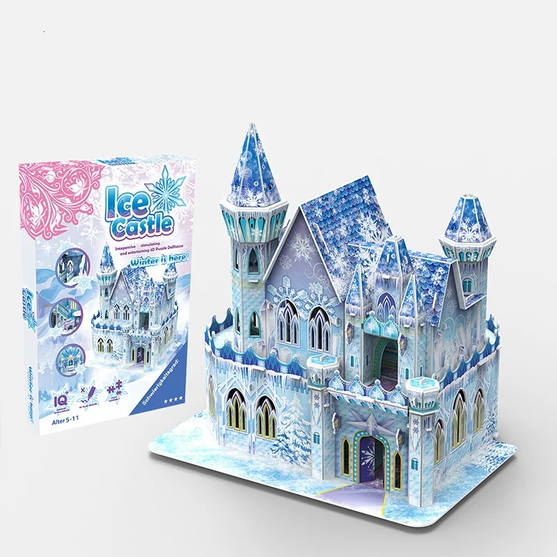 Attractive Cartoon Ice Castle 3d Puzzle Jigsaw Interesting Toys For  Children Kid Gift - Buy Ice Castle 3d Puzzle Jigsaw,3d Puzzle Jigsaw,Gift  For Girls Product on 