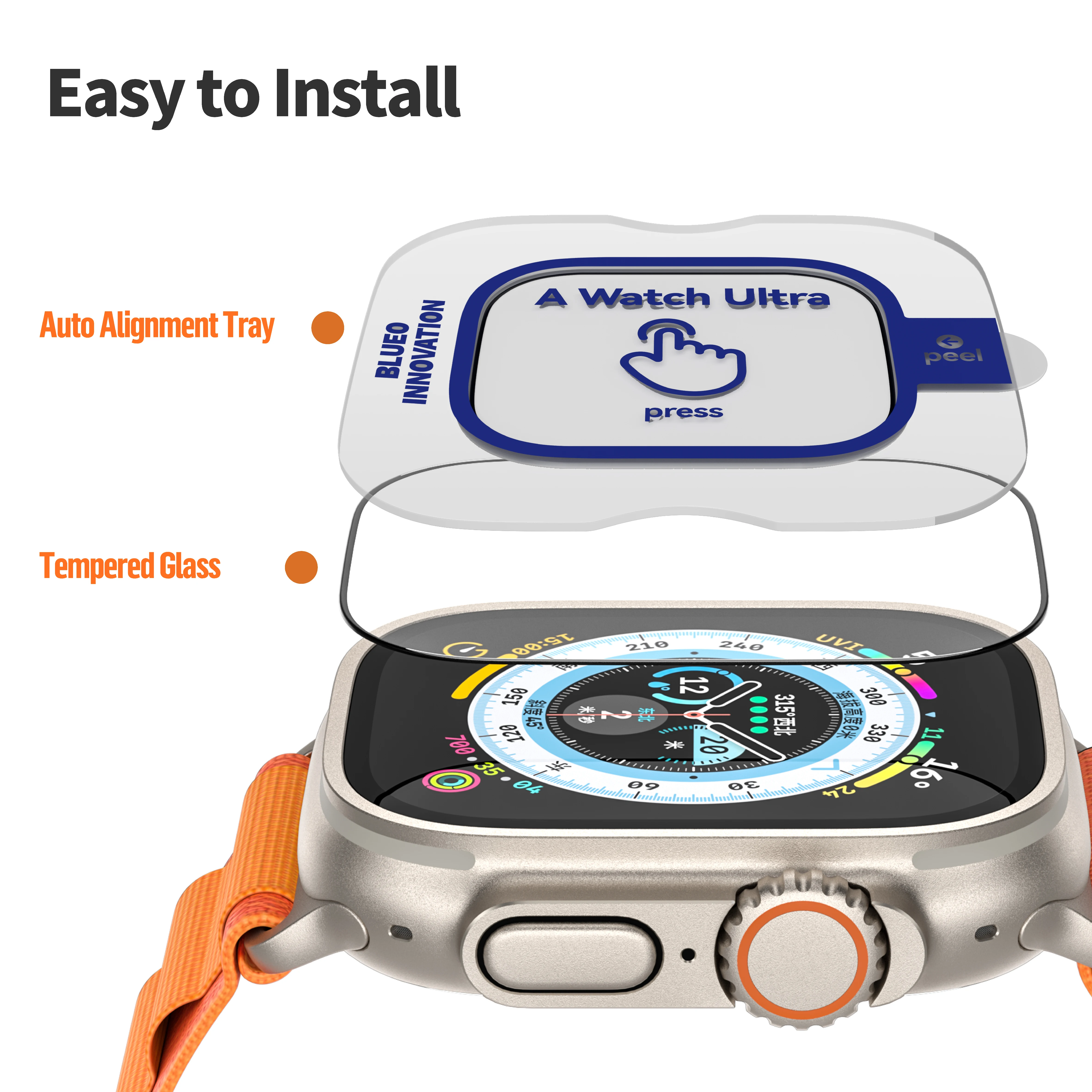 Blueo Titanium Frame For Apple Watch Ultra Buy For Apple Watch
