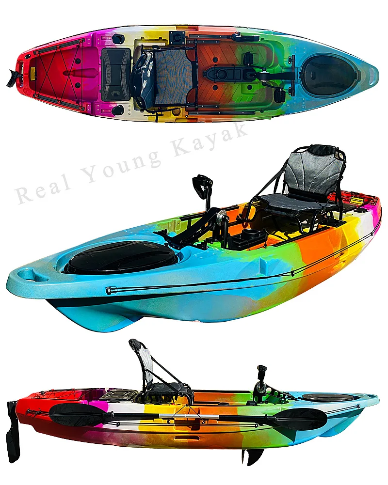 Professional Sit On Top Pedal Powered Ocean Kayak Fishing With Rudder