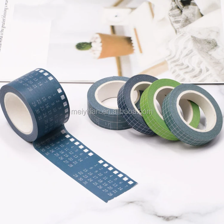 grid washi tape 10m colorful writable