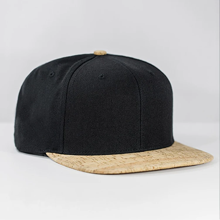 Wholesales Cork Baseball Cap Custom Embroidered Wool Cork Snapback Caps