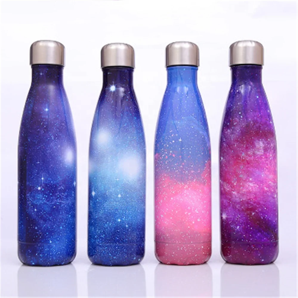 wholesale custom hot new starry galaxy coke bottle stainless