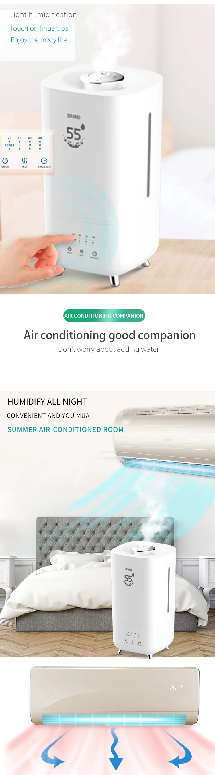 New products 2020 unique portable humidifier ultrasonic humidifier