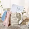 Decorative household table organizing cotton rope storage baskets