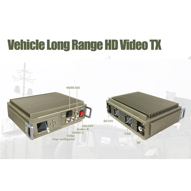 Unmanned Ground Vehicles HD Video Transmitter with COFDM Modulation 10km NLOS