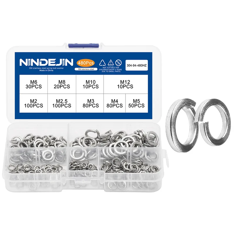20 PACK M2 M2.5 M3 M4 M5 M6 M8 M10 M12 STAINLESS SQUARE SECTION SPRING WASHERS