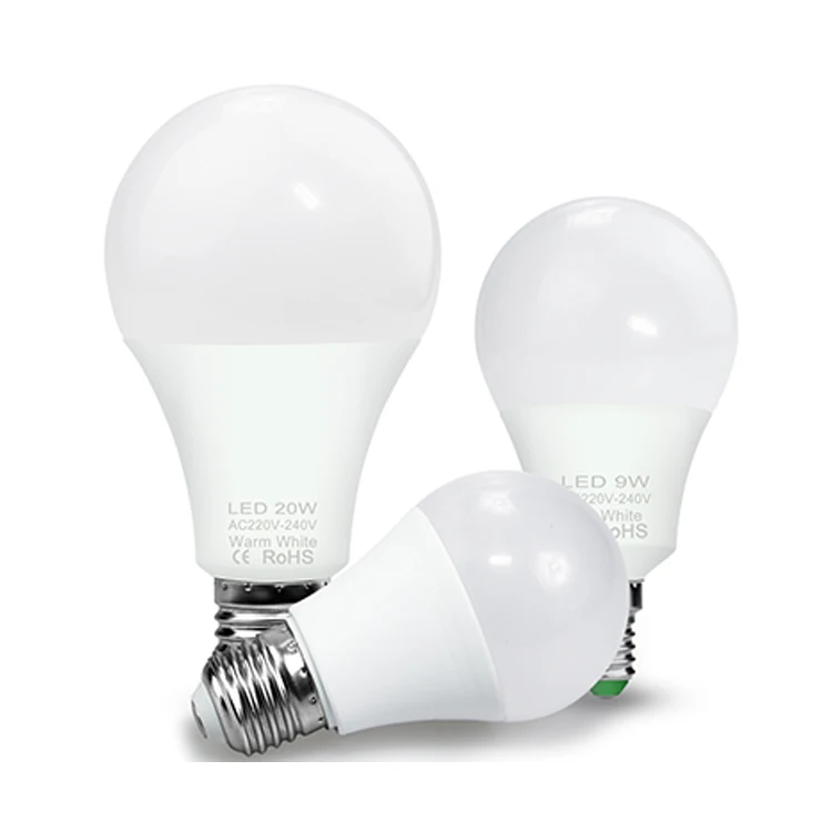 High lumen factory supplier 5W/7W/9W/12W/15W/18W a60 c led bulbs daylight