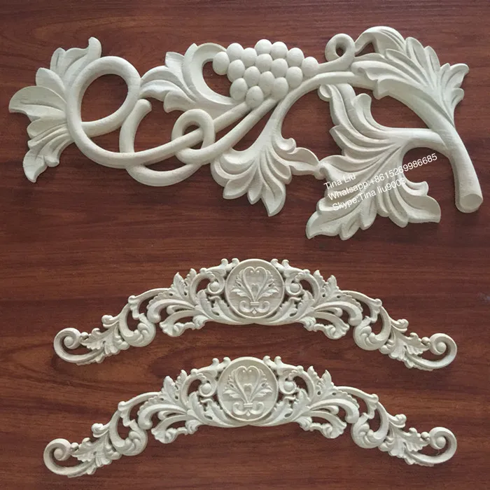 animal wood carving onlay applique