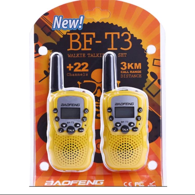 Baofeng 1 km range children radio handy mini kids toy walkie talkie pair set