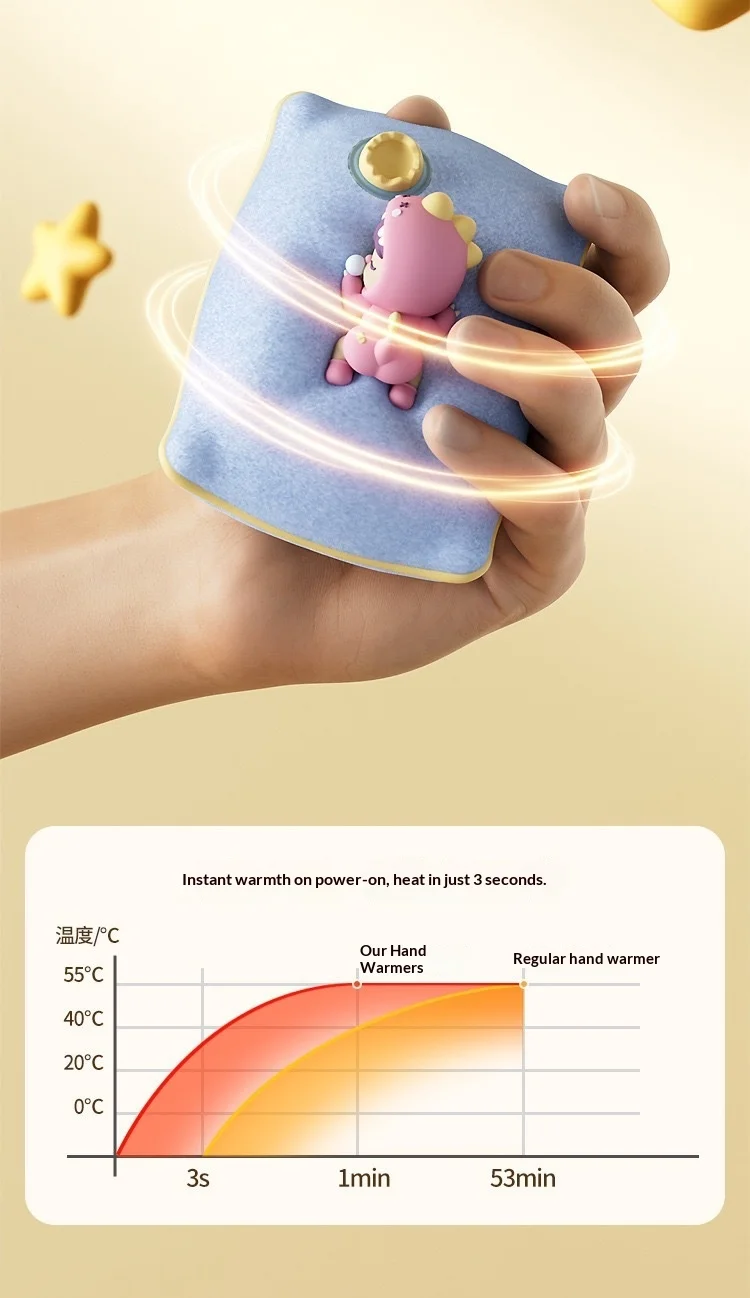 Hand Warmer, Portable, Plush Fabric, 993 - detail 14