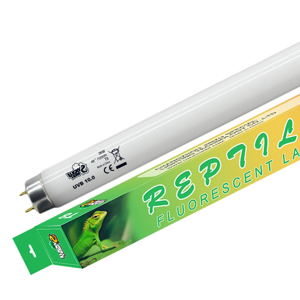48 Inch T8 Fluorescent Lighting 36W Reptile UVB 10.0 Tube For Bearded Dragon