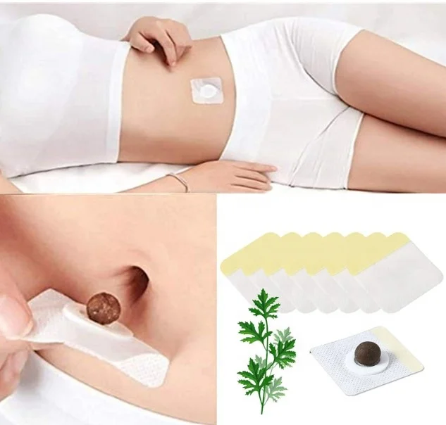 30 Pcs/box Natural Herbal Moxa Waist Pellet Wormwood Moxibustion Belly
