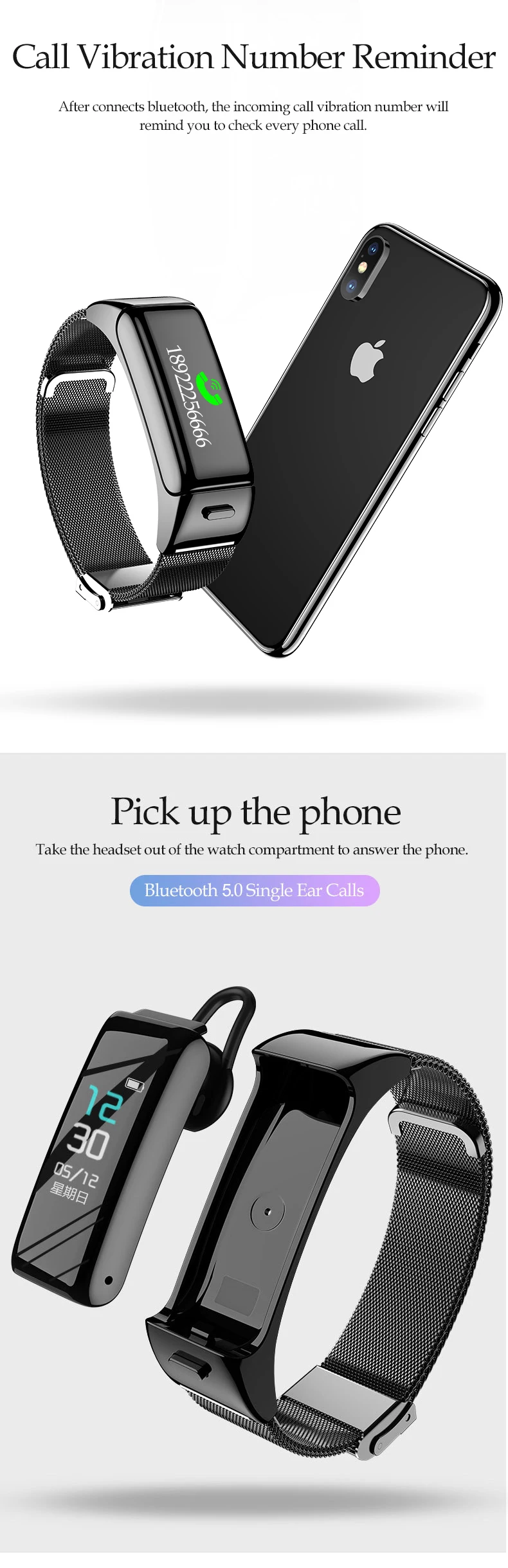 B6 Bluetooth Smart Bracelet
