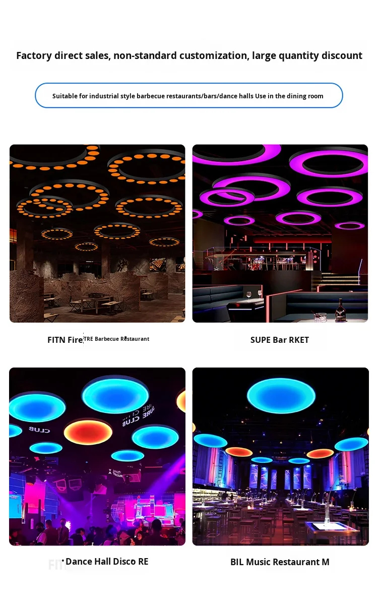 product creative gradient ambient light bars colorful music bars for taverns barbecue restaurants amusement parks pendant chandeliers-2