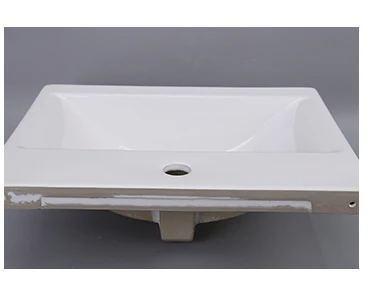 Semi Drop-In Mounting Ceramic Washing Hand Sink