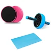 Round core sliders and AB wheel roller fitness workout body training