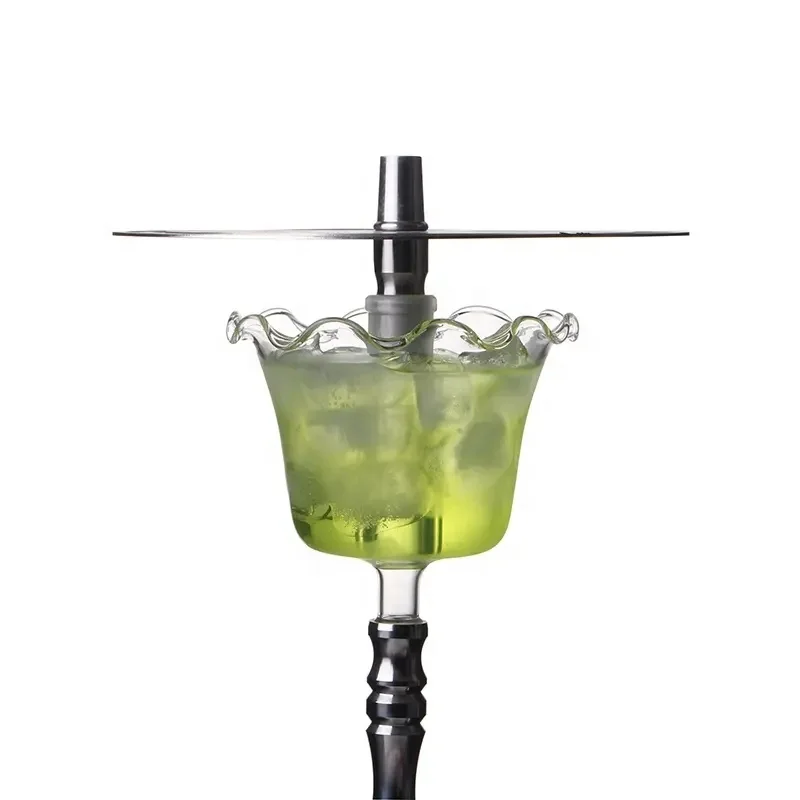 Hookah Shisha Glass Horn Petalshaped Ice Bowl Bucket Used For Smoking