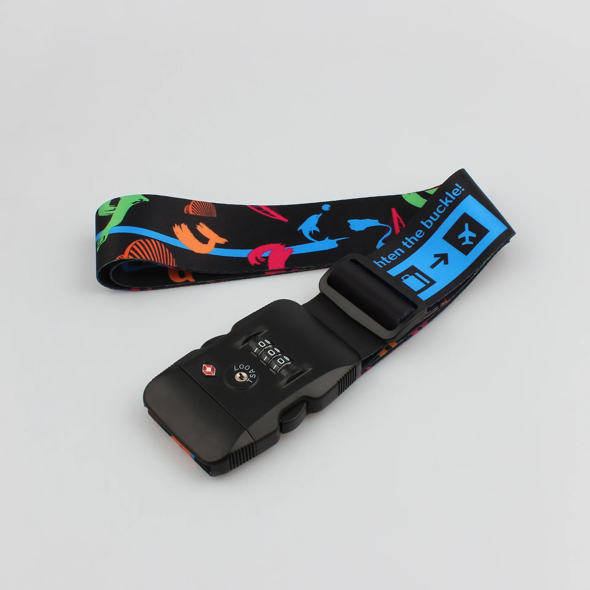 Personalized Luggage Straps Tsa Lock Adjustable Travel Belt For